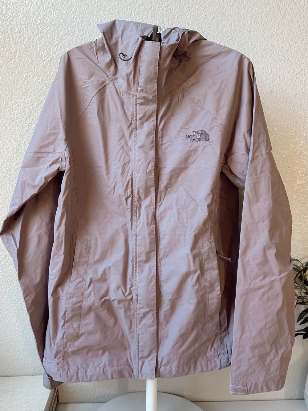 The North Face Women's Purple Hooded Rain Jacket